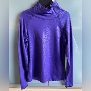 New NIKE PRO DRI-FIT Hyperwarm series jacket purple snakeskin design size M